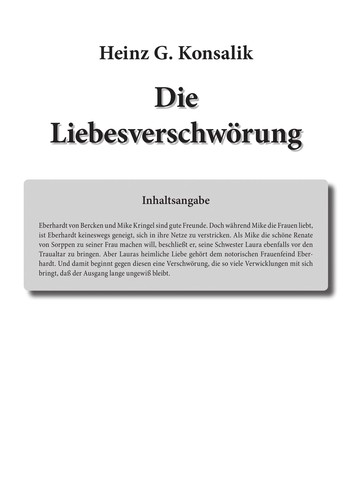 Die Liebesverschwörung