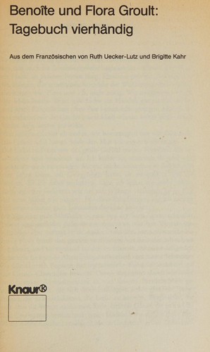 Tagebuch vierhändig