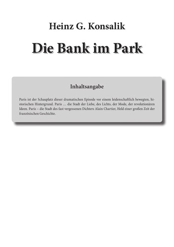 Die Bank im Park